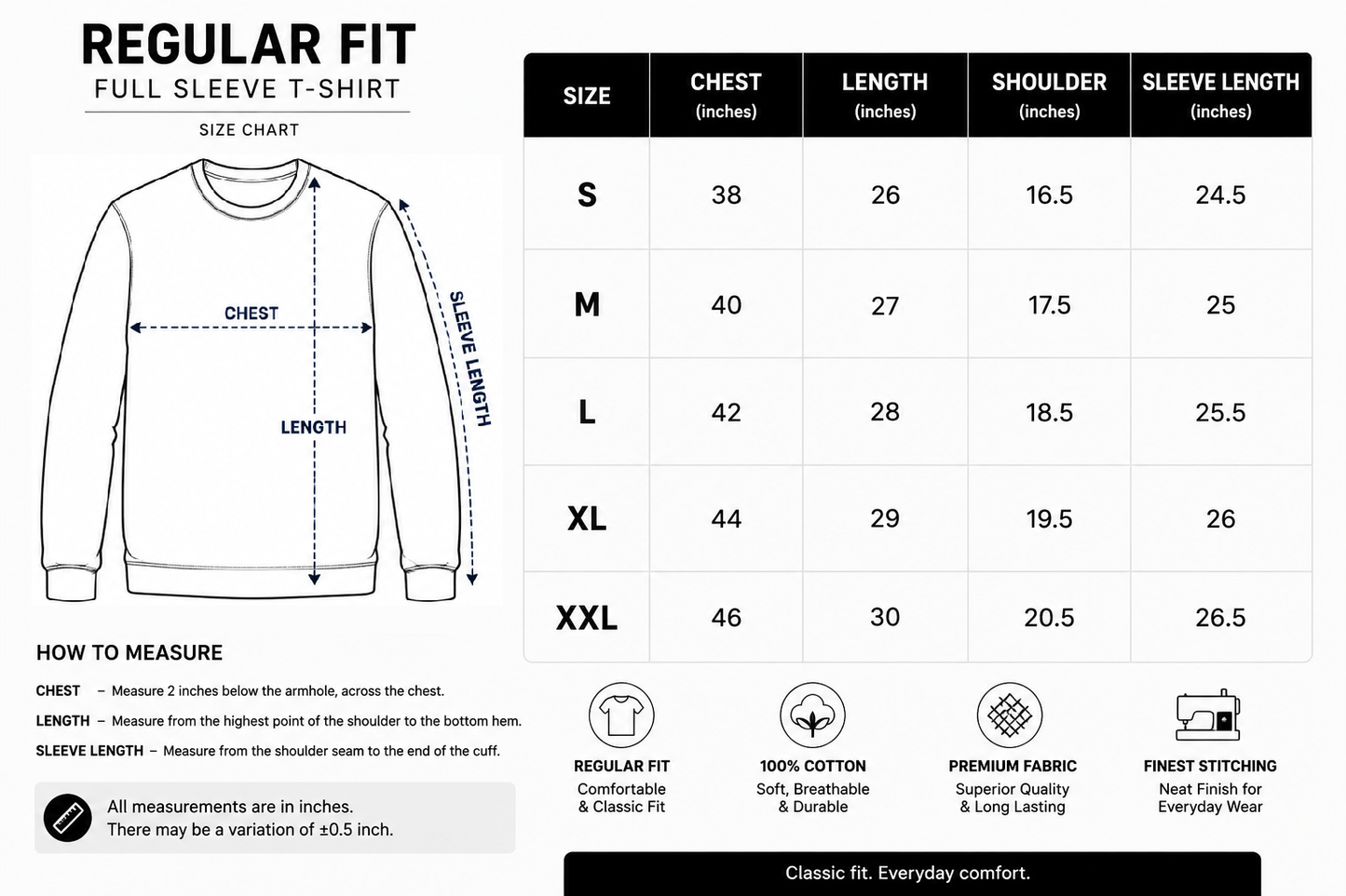 Warm Beige French Terry Full Sleeve Round Neck Tee